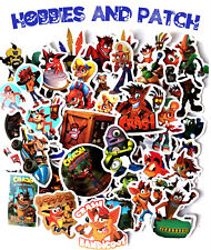 Stickers 30 adesivi Crash Bandicoot tablet pc laptop decorazioni videogame casco