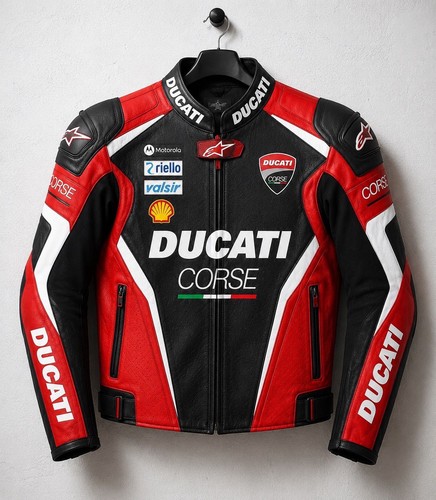 Giacca moto pelle ducati corse - giacca,