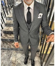 Abito uomo con gilet monopetto