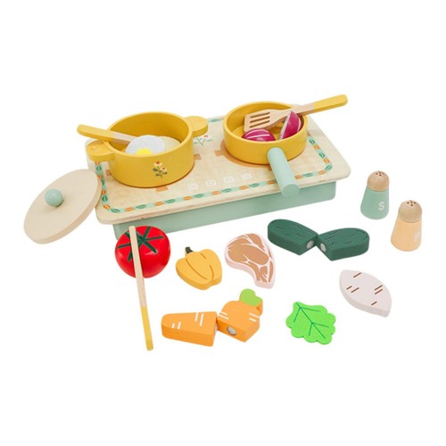 Legno gioca cucina set - legno,