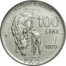 100 lire 1979 fao nutrire - lire,