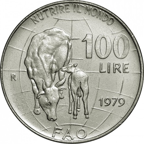 100 lire 1979 fao nutrire - fao,