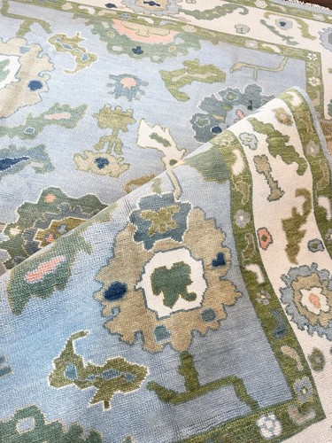 Tappeto oushak verde blu - oushak,