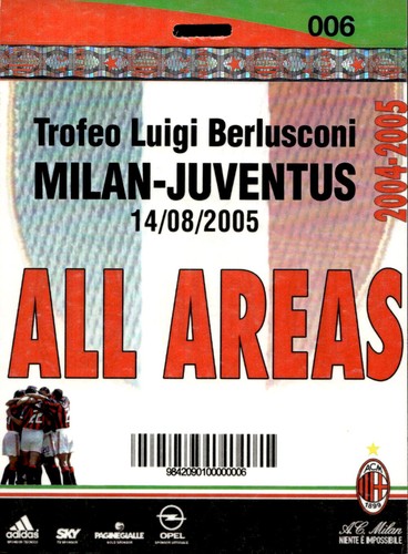 Pass all areas trofeo - pass, luigi