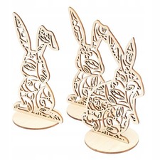 Coniglietti Pasquali In Legno