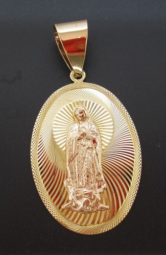 Ciondolo vergine maria oro - maria, 14k