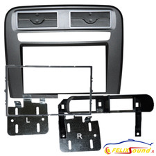 MASCHERINA RADIO 2 DIN FIAT GRANDE PUNTO KIT PER RADIO EURO E CINESE. ANTRACITE.