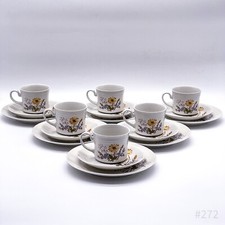 Mitterteich Baviera Servizio da Caffè Tazza Caffè, Piattino & Piatto Torta 18tlg
