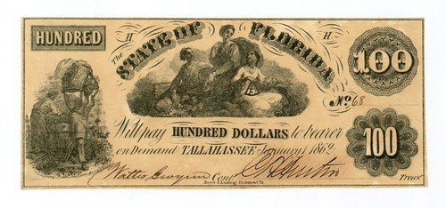 Banconota 100 dollari - , 1862