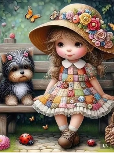 Kit pittura diamantata - , bambina