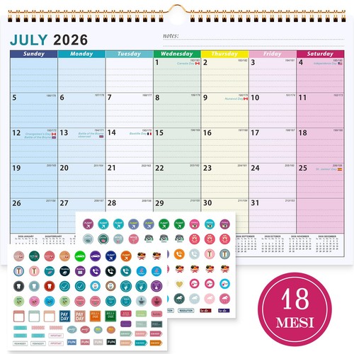Calendario muro tavolo - da,