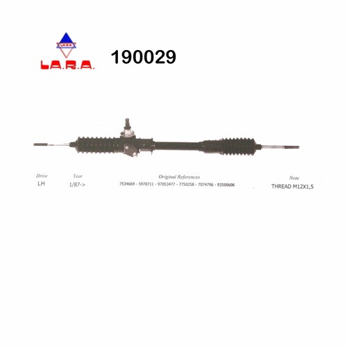 Scatola guida sterzo fiat duna - sterzo,