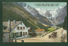 TRAFOI (BZ) STUPENDA CARTOLINA GASTHOF EDELWEIS AUTO E CARROZZA CAVALLI (V.663)