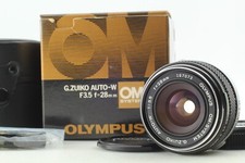 [Raro come nuovo nella scatola] Olympus OM System G.Zuiko Auto-W 28 mm F3,5 MF obiettivo Giappone