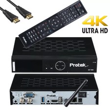 Protek X2 Ricevitore Sat Mit OpenAtv 7.5.1 UHD Linux 2.4 GHz WiFi Twin 2x DVB-S2 