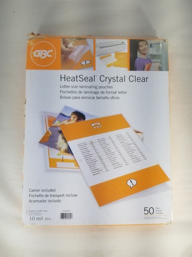 Gbc heatseal crystal clear - gbc,