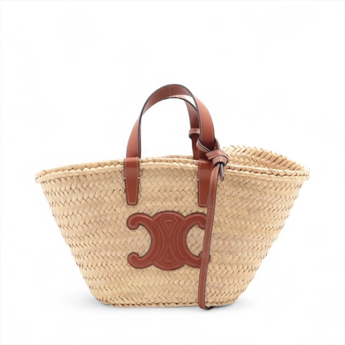 Celine triomphe panier rafia - triomphe,