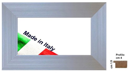 Cornice legno argento - cornice, in