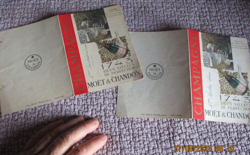 Ancien menu 1954 caveau - ancien, &
