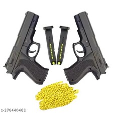 Pistola/Pistola ad Aria Giocattolo Mouser (Set di 2) +200 Proiettili BB Omaggio per Bambini Migliore Qualità