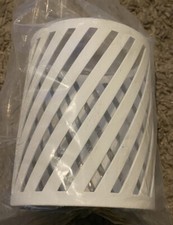 White Round Metal Floral