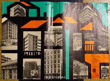 Socogen spa Milano manifesto 1950/1960 architettura grafica pubblicitaria