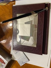 RUBRICA TELEFONICA  IN PELLE CON FREGIO ARGENTO First Class