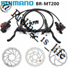 NUOVO SHIMANO MT200 MTB Set Freno a Disco Idraulico Anteriore e Posteriore 2xRT56/2xCenterline