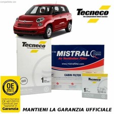 KIT 3 FILTRI TAGLIANDO PER FIAT 500 L 1.4 GPL 88KW/120CV Mot.940B7000 >02/14