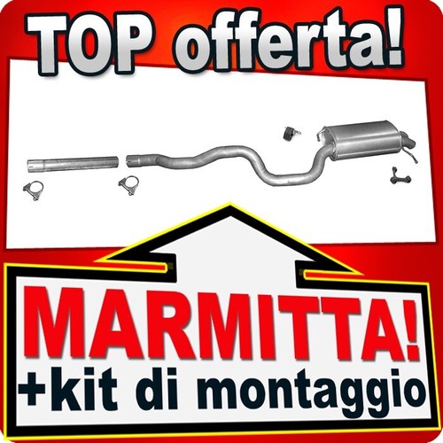 Silenziatore posteriore - silenziatore, vw