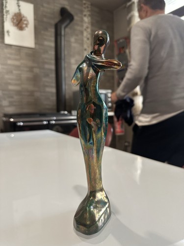 Statuetta ceramica gatti - ceramica,