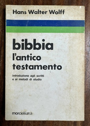 Wolff bibbia l antico - -, l'antico
