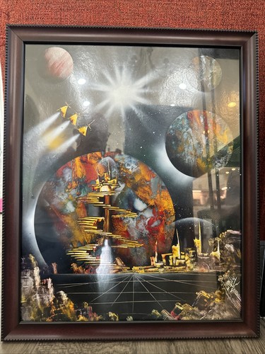 Pittura spray futuristica