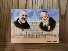 ITALIA FOLDER TRASLAZIONE SPOGLIE SAN PIO DA PIETRALCINA PADRE PIO