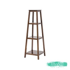 Consolle 4 Ripiani Piramidale Color Noce - Spedizione GRATIS