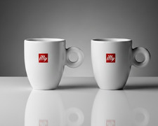 2 tazze Illy mug classic logo