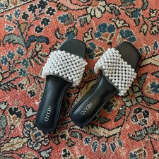 Abound black and white sandals