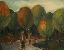 Dipinto ad olio espressionista