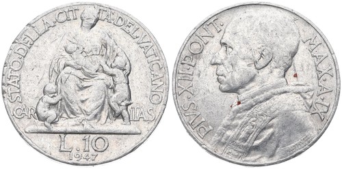 Vaticano 10 lire - vaticano,