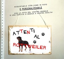 Targa attenti cane - targa,