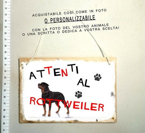 Targa attenti cane - attenti,
