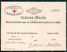 Czech Republic Brno Roten Kreuze Patriotischer Landes Mähren cartoncino XB7243