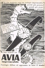 Pubblicità - OROLOGIO AVIA