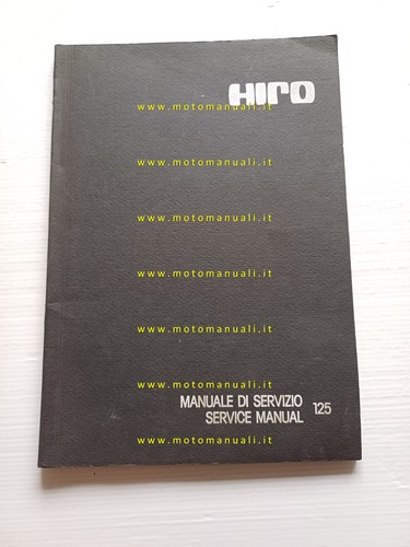 Hiro motore 125 - 1977, manuale