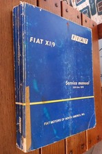 Manuale di Officina Assistenza 1974 al 1978 FIAT X 1/9 X1/9 X 1 9 Originale !!