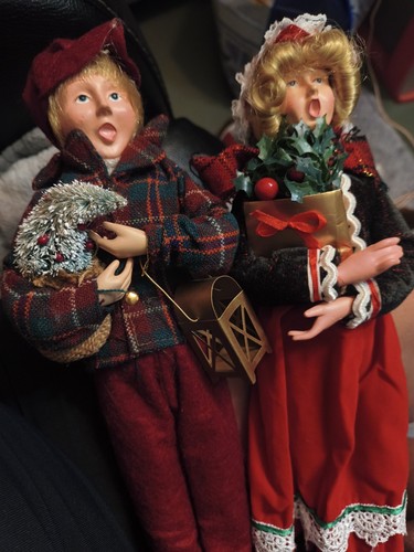 Vintage christmas carolers - vintage,