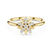11 pezzi anello con diamanti