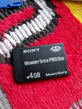 4GB SONY MEMORY STICK PRO DUO CARD for SONY PLAYSTATION PSP top Condition