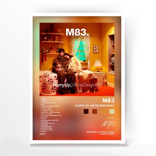 Poster m83 sbrigati stiamo - poster,