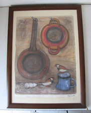 QUADRO SU CARTA (POSSIBILE TEMPERA) DI REMO PASETTO 1985